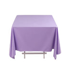 Scuba Square 70"x70" Tablecloth Lavender Lilac - Wrinkle Free & Stain Resistant Table Cover - Bell Racket Store