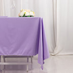 Scuba Square 70"x70" Tablecloth Lavender Lilac - Wrinkle Free & Stain Resistant Table Cover - Bell Racket Store