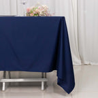 Scuba Square 70"x70" Tablecloth Navy Blue - Wrinkle Free & Stain Resistant Table Cover - Bell Racket Store