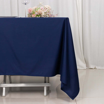 Scuba Square 70"x70" Tablecloth Navy Blue - Wrinkle Free & Stain Resistant Table Cover - Bell Racket Store