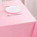 Scuba Square 70"x70" Tablecloth Pink - Wrinkle Free & Stain Resistant Table Cover - Bell Racket Store
