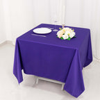 Scuba Square 70"x70" Tablecloth Purple - Wrinkle Free & Stain Resistant Table Cover - Bell Racket Store