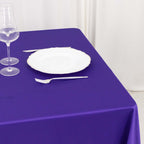 Scuba Square 70"x70" Tablecloth Purple - Wrinkle Free & Stain Resistant Table Cover - Bell Racket Store