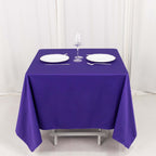 Scuba Square 70"x70" Tablecloth Purple - Wrinkle Free & Stain Resistant Table Cover - Bell Racket Store