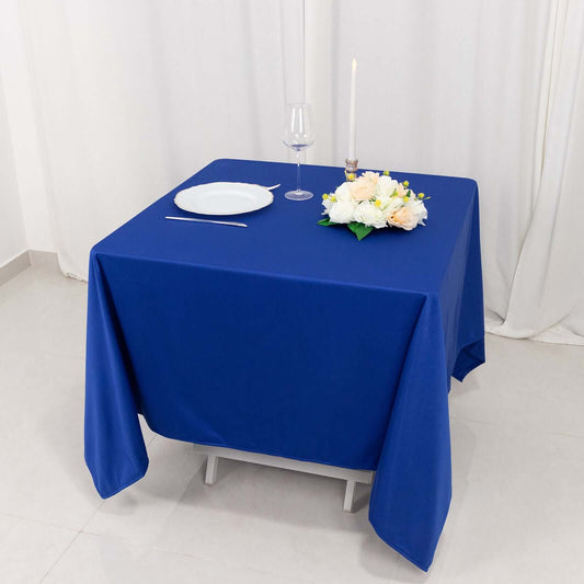 Scuba Square 70"x70" Tablecloth Royal Blue - Wrinkle Free & Stain Resistant Table Cover - Bell Racket Store