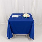 Scuba Square 70"x70" Tablecloth Royal Blue - Wrinkle Free & Stain Resistant Table Cover - Bell Racket Store