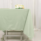 Scuba Square 70"x70" Tablecloth Sage Green - Wrinkle Free & Stain Resistant Table Cover - Bell Racket Store