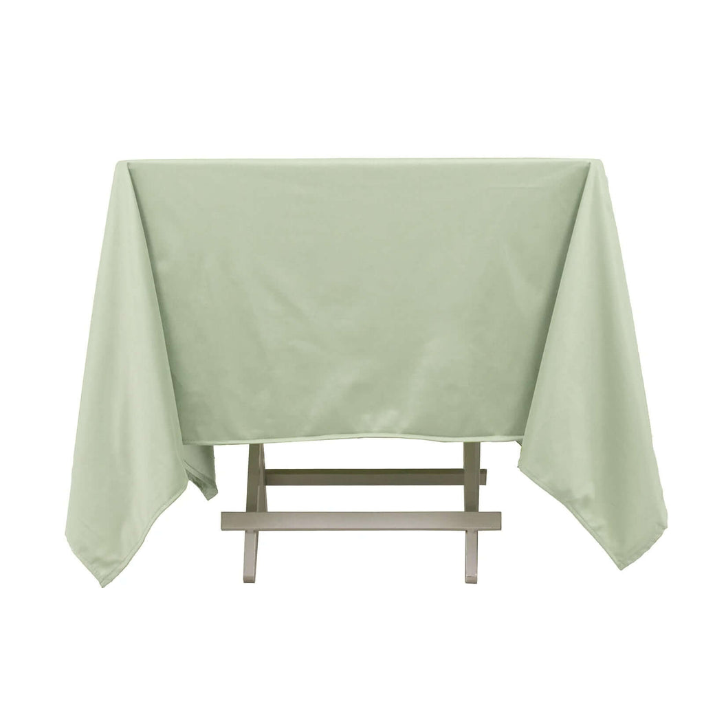 Scuba Square 70"x70" Tablecloth Sage Green - Wrinkle Free & Stain Resistant Table Cover - Bell Racket Store