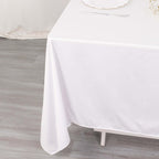 Scuba Square 70"x70" Tablecloth White - Wrinkle Free & Stain Resistant Table Cover for Weddings and Banquets - Bell Racket Store