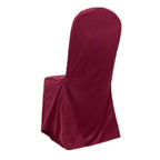 Scuba Stretch Chair Cover Burgundy for Banquet Chairs Slim Fit Design - Wrinkle Free and Durable Slipcover - Bell Racket Store