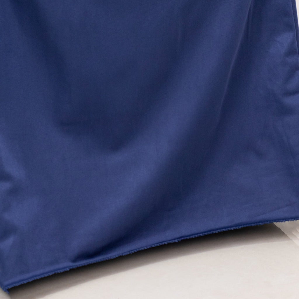 Scuba Stretch Chair Cover Navy Blue for Banquet Chairs Slim Fit Design - Wrinkle Free and Durable Slipcover - Bell Racket Store