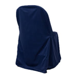 Scuba Stretch Folding Chair Cover Navy Blue - Wrinkle Free & Durable Slipcover - Bell Racket Store