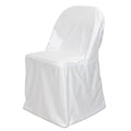 Scuba Stretch Folding Chair Cover White - Wrinkle Free & Durable Slipcover - Bell Racket Store