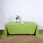 Polyester 90"x132" Rectangle Tablecloth Apple Green - Seamless Wrinkle-Resistant Table Cover