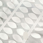 Taffeta 90"x156" Rectangle Tablecloth Ivory | 3D Leaf Petal Design Seamless Table Cover
