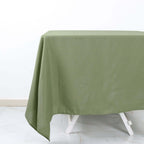 Polyester Square 70"x70" Tablecloth Dusty Sage Green - Wrinkle-Resistant & Durable Table Cover