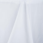 Premium Polyester 90"x156" Rectangle Tablecloth White - Seamless 220GSM Stain-Resistant Design for Classy Events