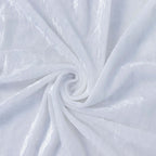 White Crushed Velvet Backdrop Curtain â€“ 8ft x 8ft Event Drape with Rod Pocket, Privacy Panel for Photo Booths & Events