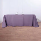 Polyester 90"x156" Rectangle Tablecloth Violet Amethyst - Seamless Wrinkle-Resistant Table Cover