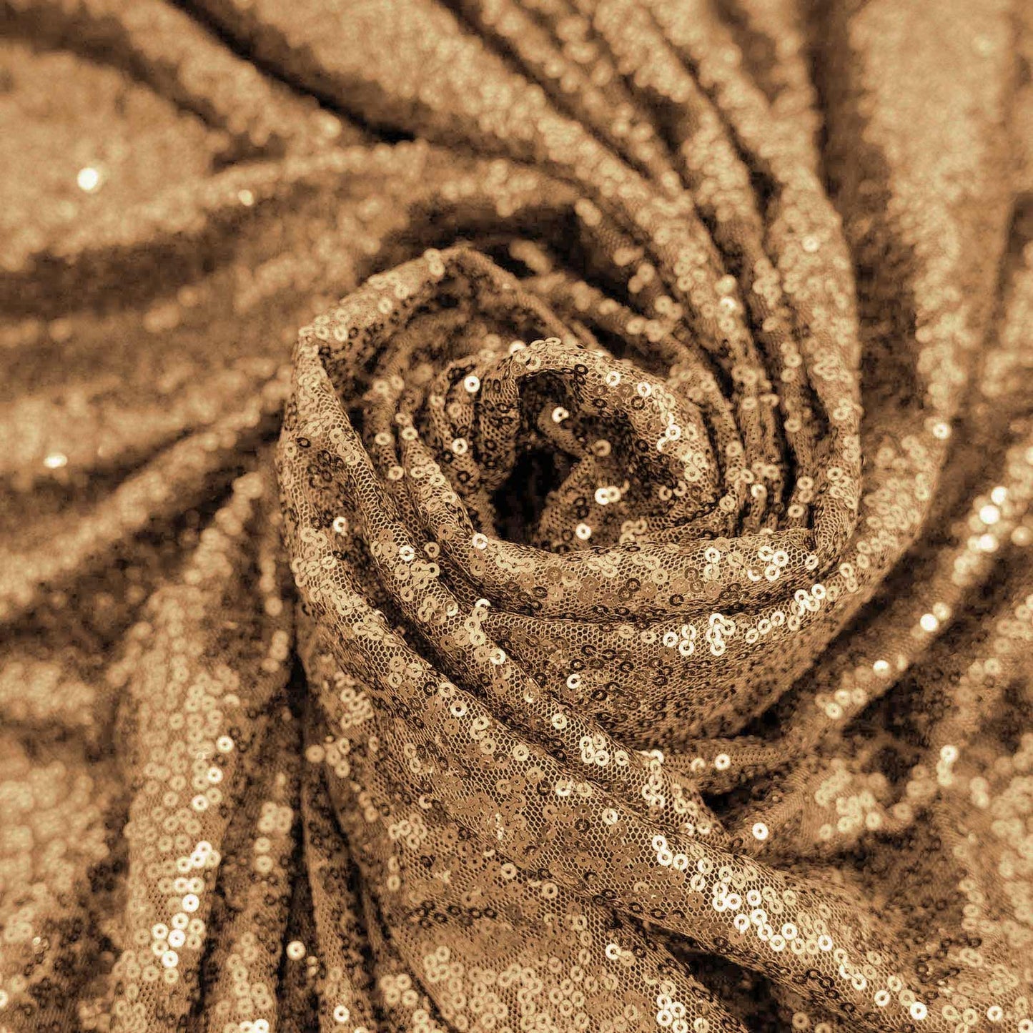 Sequin 108" Round Tablecloth Gold - Glittering Finish for Glamorous Events - NestOCart