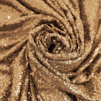 Sequin 108" Round Tablecloth Gold - Glittering Finish for Glamorous Events - NestOCart