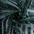 Sequin 120" Round Tablecloth Hunter Emerald Green - Seamless Diamond Glitz Table Cover - Bell Racket Store