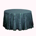 Sequin 120" Round Tablecloth Hunter Emerald Green - Seamless Diamond Glitz Table Cover - Bell Racket Store