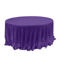 Sequin 120" Round Tablecloth Purple - Seamless Glittering Table Cover