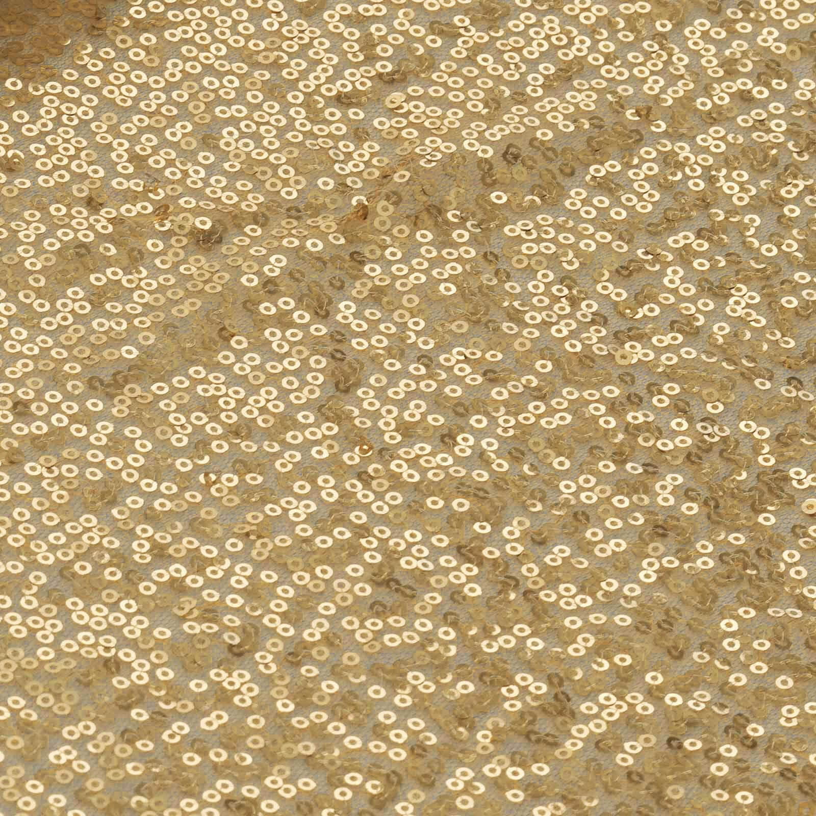 Sequin 12"x108" Table Runner Gold - Glittering Design for Stylish Celebrations - NestOCart