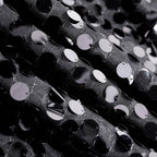 Sequin 132" Round Tablecloth Black - Big Payette Table Cover - Bell Racket Store
