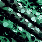 Sequin 132" Round Tablecloth Hunter Emerald Green - Big Payette Table Cover - Bell Racket Store