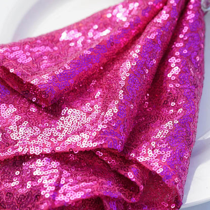 Sequin 20"x20" Napkin Fuchsia - Shimmering Dinner Napkin - NestOCart