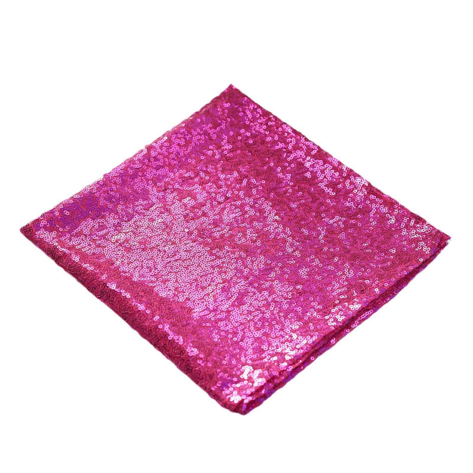 Sequin 20"x20" Napkin Fuchsia - Shimmering Dinner Napkin - NestOCart