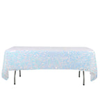 Sequin 60"x102" Rectangle Tablecloth Iridescent Blue - Big Payette Design for Modern Gatherings - Bell Racket Store