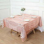 Sequin 72" Table Overlay Square Tablecloth Blush - Diamond Glitz Table Cover - Bell Racket Store