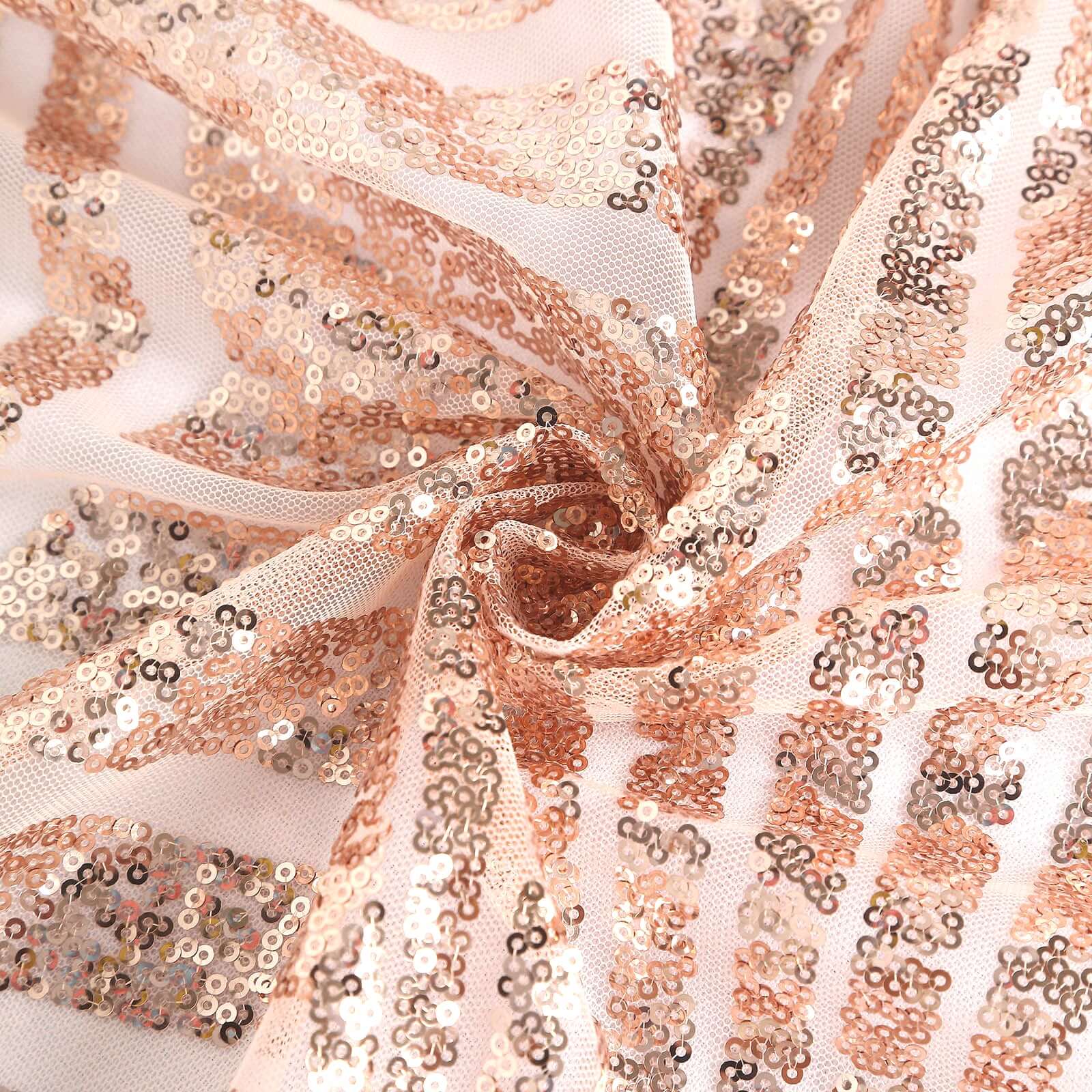 Sequin 72" Table Overlay Square Tablecloth Blush - Diamond Glitz Table Cover - Bell Racket Store