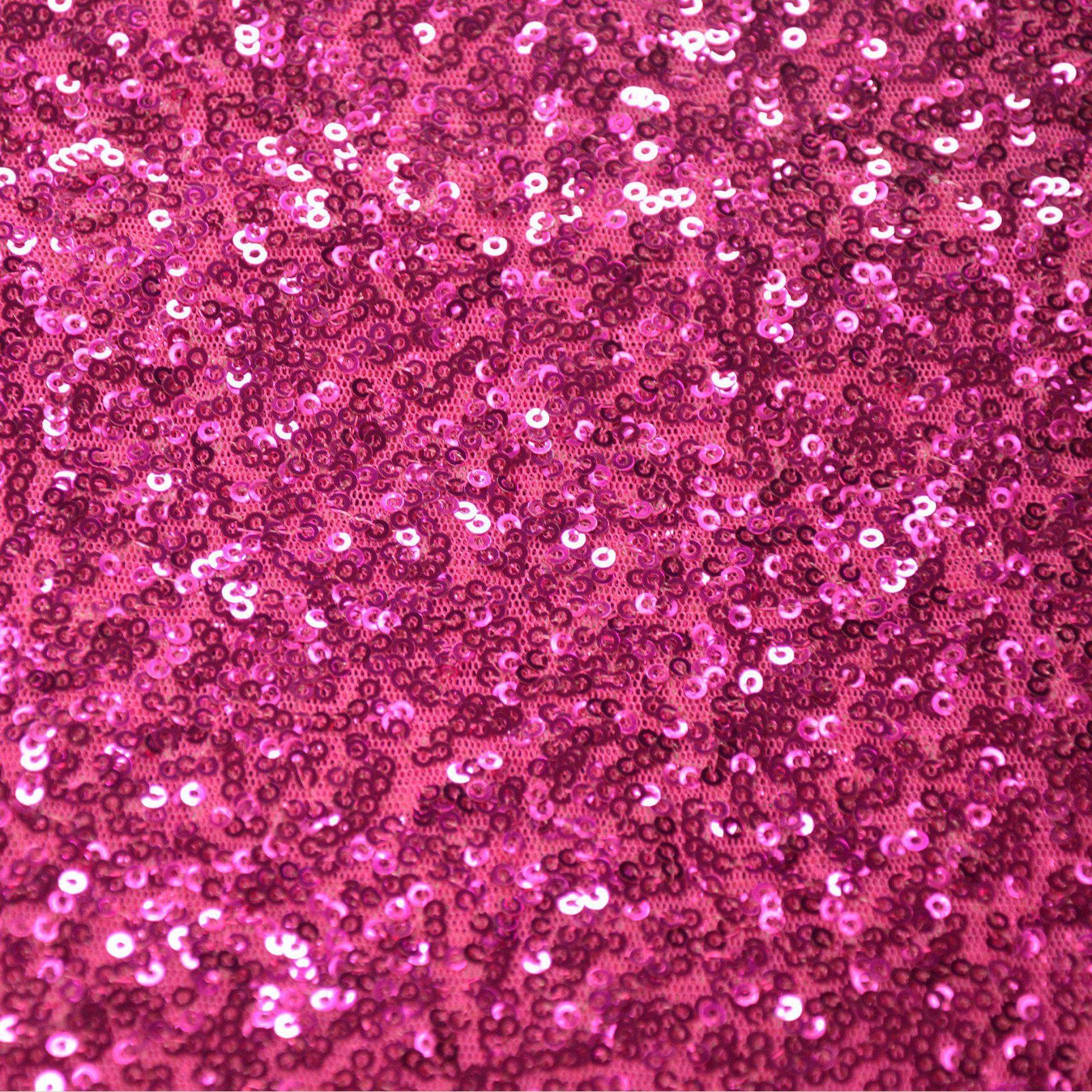 Sequin 72"x72" Table Overlay Square Tablecloth Fuchsia - Sparkly Table Cover - NestOCart