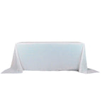 Sequin 90"x132" Rectangle Tablecloth Iridescent Blue - Seamless Sparkly Table Cover - Bell Racket Store