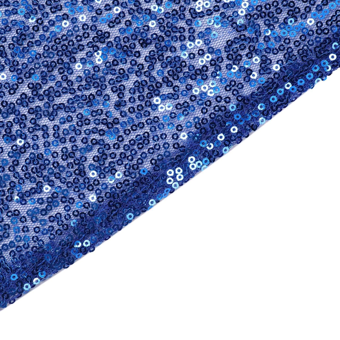 Sequin 90"x132" Rectangle Tablecloth Royal Blue - Seamless Sparkly Table Cover - NestOCart