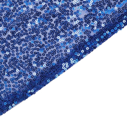 Sequin 90"x132" Rectangle Tablecloth Royal Blue - Seamless Sparkly Table Cover - NestOCart