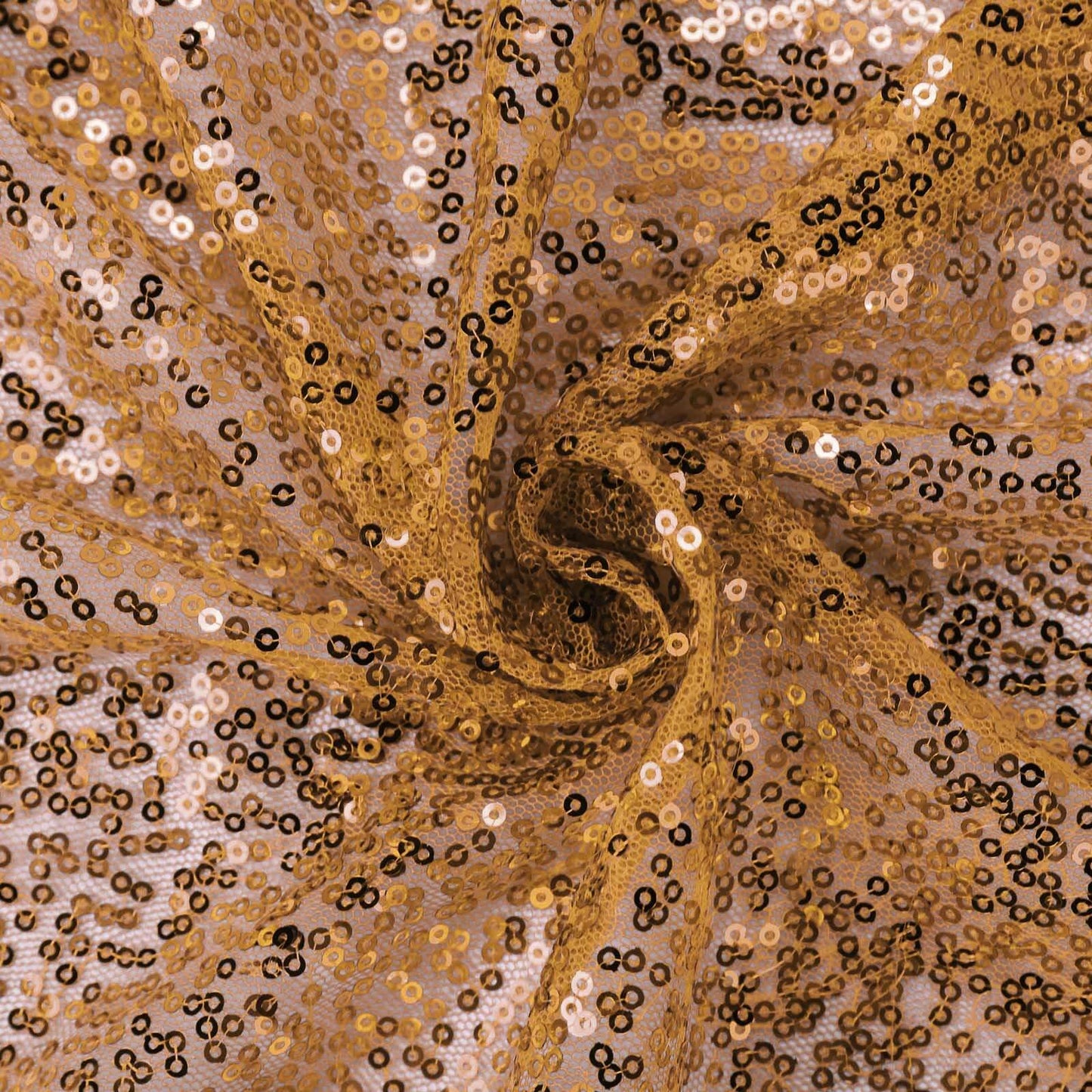 Sequin 90"x156" Rectangle Tablecloth Gold - Seamless Twinkling Design for Chic Celebrations - NestOCart