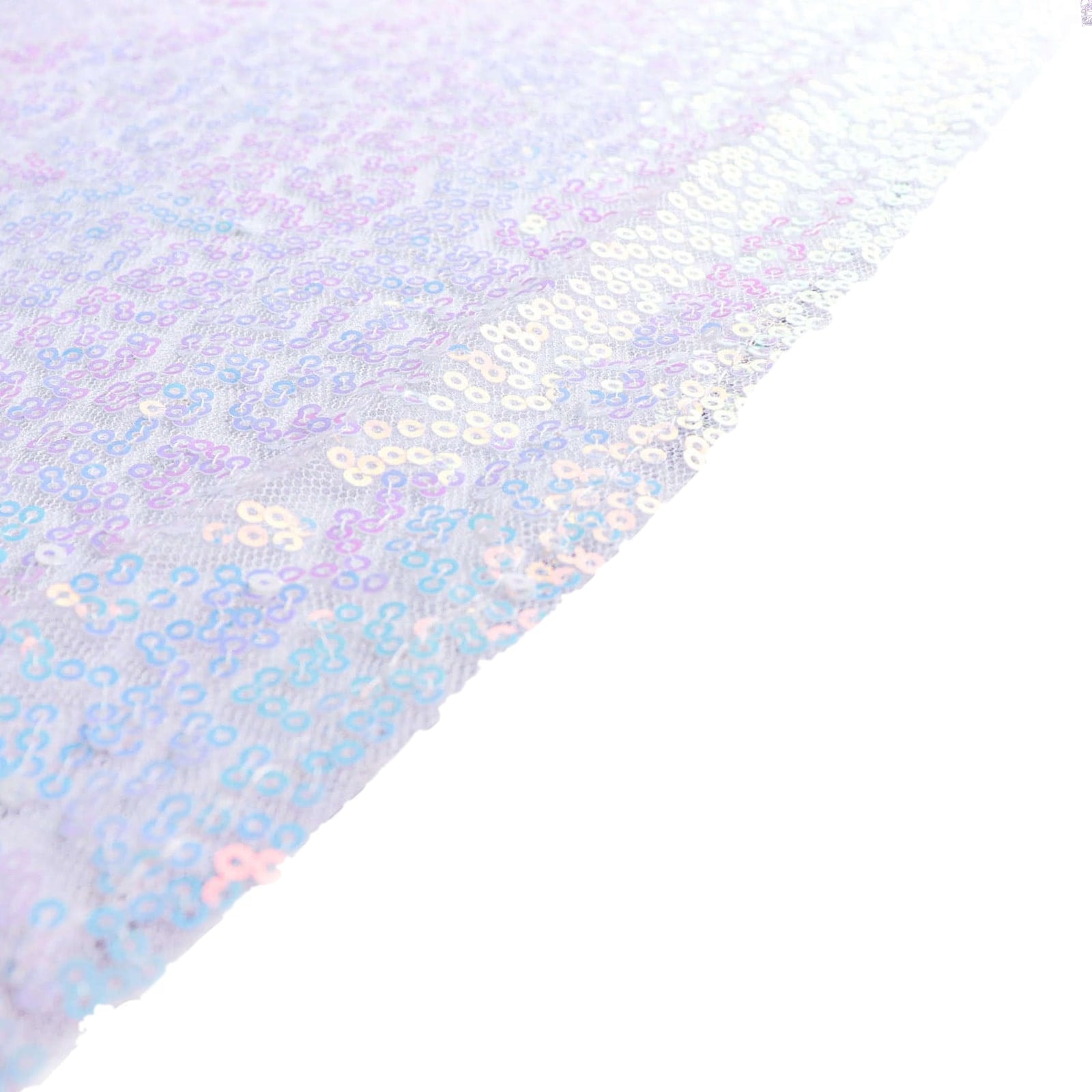 Sequin 90"x156" Rectangle Tablecloth Iridescent Blue - Seamless Twinkling Table Cover - Bell Racket Store
