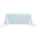 Sequin 90"x156" Rectangle Tablecloth Iridescent Blue - Seamless Twinkling Table Cover - Bell Racket Store