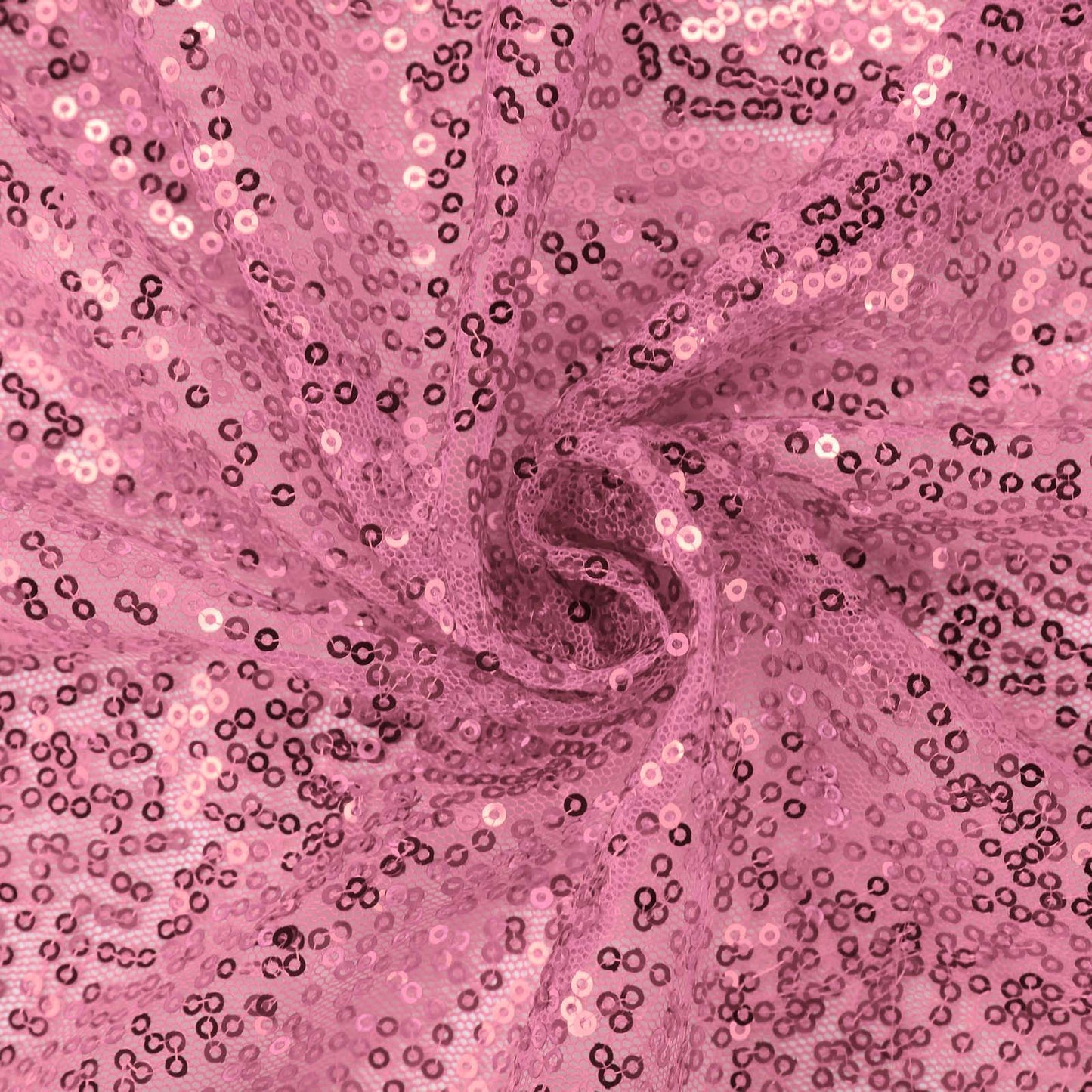 Sequin 90"x156" Rectangle Tablecloth Pink - Seamless Twinkling Table Cover - NestOCart