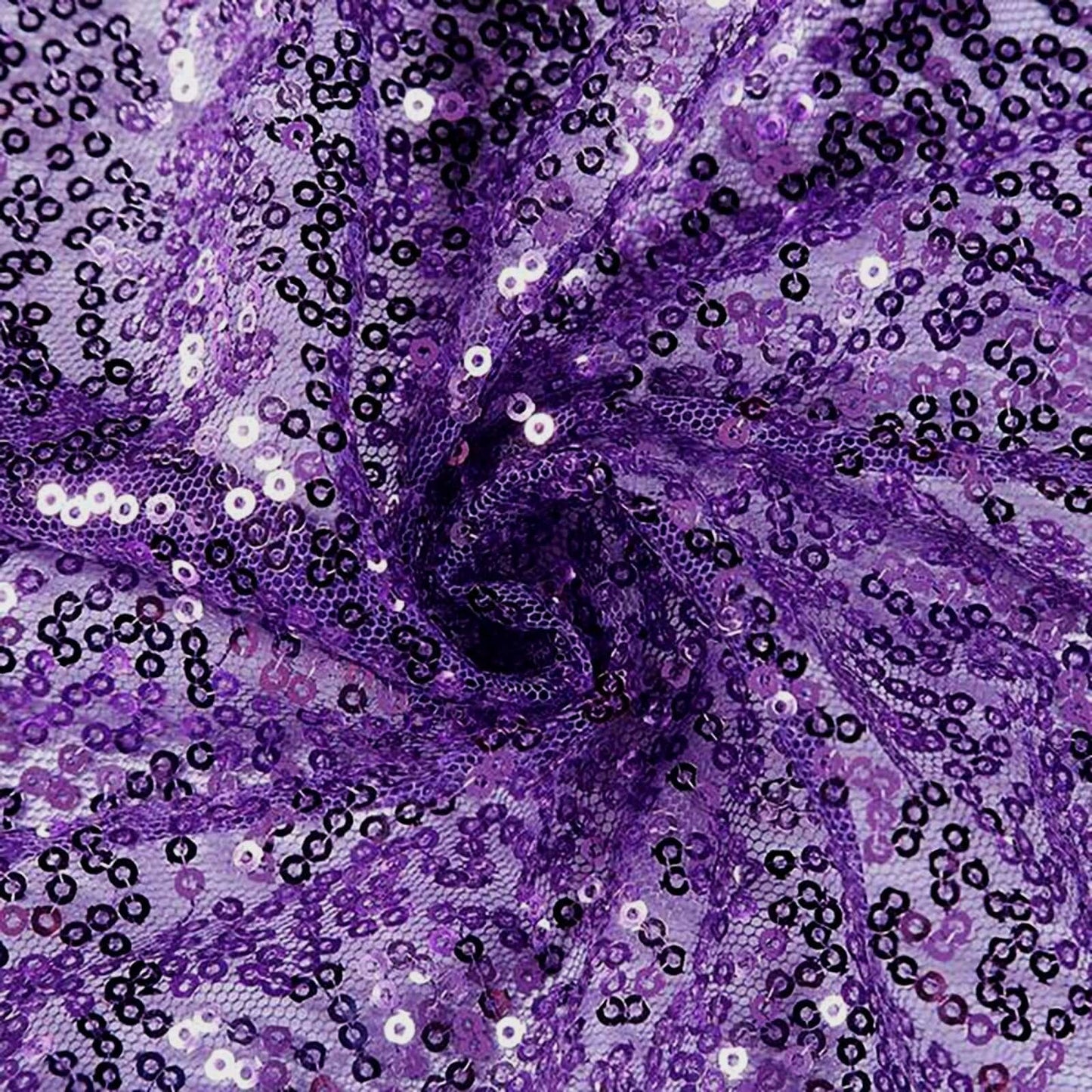 Sequin 90"x156" Rectangle Tablecloth Purple - Seamless Twinkling Table Cover - NestOCart