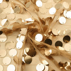 Sequin Chair Slipcover Big Payette Design for Chiavari Chairs Gold - Glittering Event Chair Back Cover - Bell Racket Store