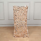 Sequin Chair Slipcover Big Payette Design for Chiavari Chairs Rose Gold - Glittering Chair Back Cover - Bell Racket Store