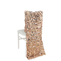 Sequin Chair Slipcover Big Payette Design for Chiavari Chairs Rose Gold - Glittering Chair Back Cover - Bell Racket Store