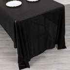 Sequin Dots Polyester 60"x126" Rectangle Tablecloth Shimmering Black - Wrinkle Free & Sparkling Table Cover - Bell Racket Store
