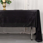 Sequin Dots Polyester 60"x126" Rectangle Tablecloth Shimmering Black - Wrinkle Free & Sparkling Table Cover - Bell Racket Store